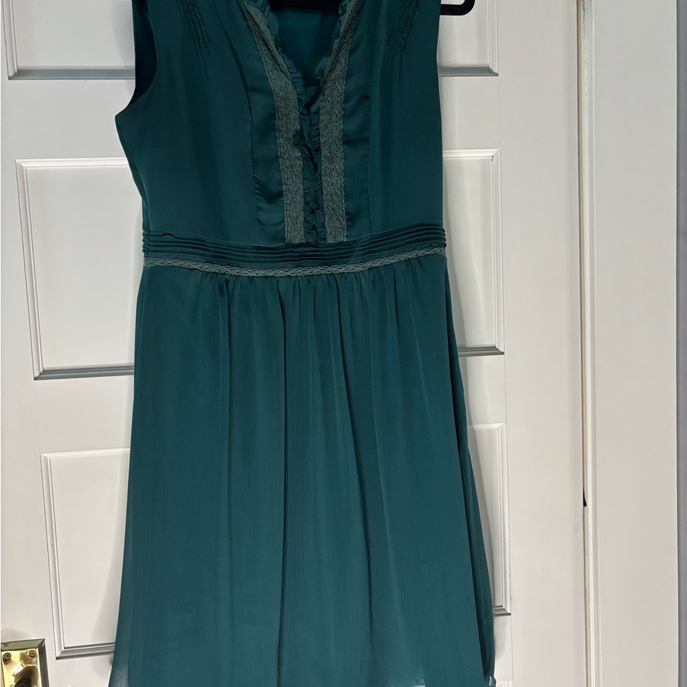 Romy Deep Teal Ruffled Dress